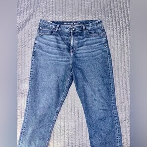 Selling size 14, American Eagle Mom jeans, high waisted. Lightly used